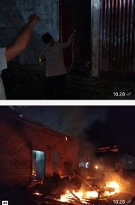 Personel Polsek Ampibabo, Polres Parigi Moutong, bergerak cepat merespons peristiwa kebakaran yang menghanguskan sebuah rumah milik Amin (41) di Dusun I, Desa Lemo Tengah, Kecamatan Ampibabo, Kabupaten Parigi Moutong, Jumat (24/7/2026) sekitar pukul 19.15 WITA.